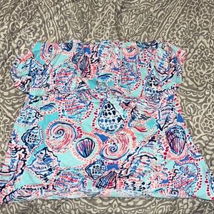 Lilly Pulitzer strapless top